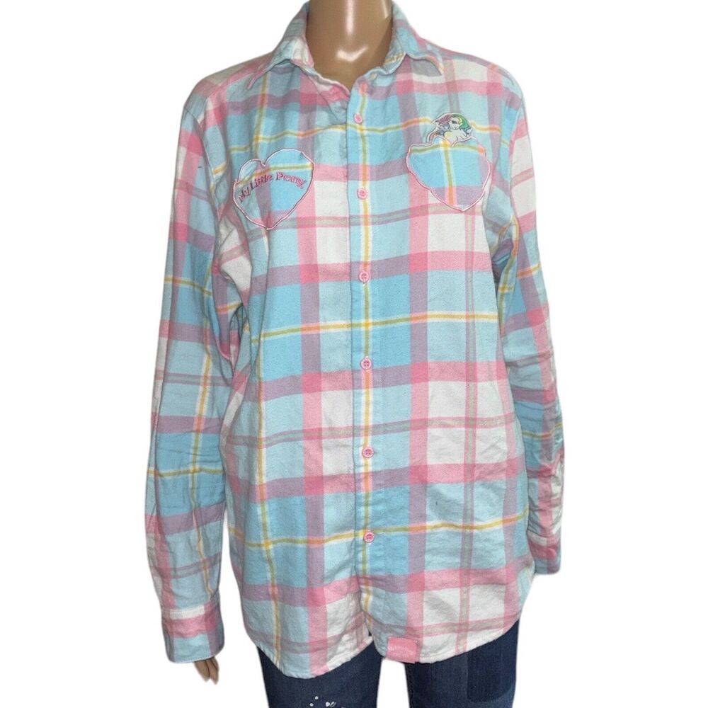 Cakeworthy Women's M Flannel Shirt Button Front My Little Pony Pegasus